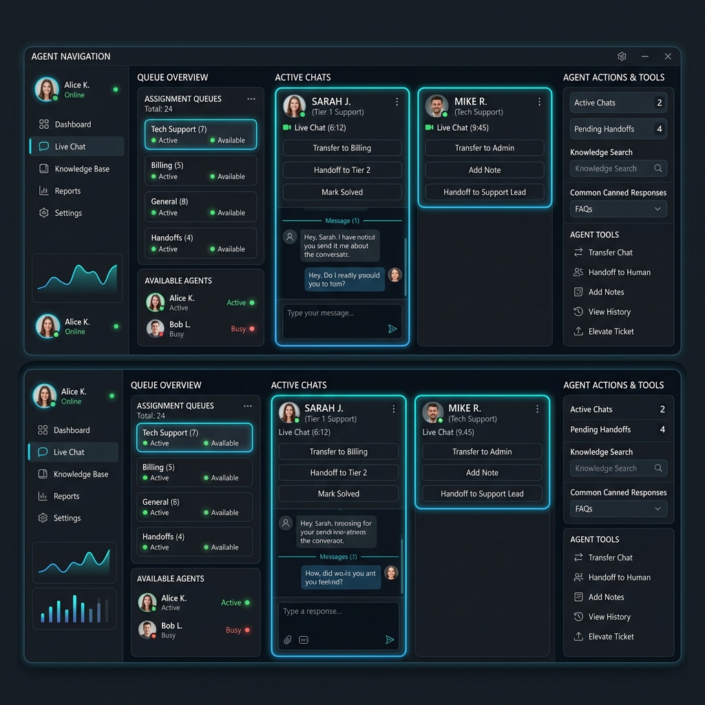 Live Agent Handover Preview